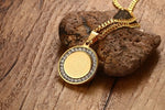 Islamic Necklace  Gold-color Round Necklace Women