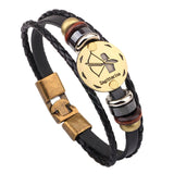 Horoscope Leather Bracelet Men