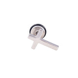 Pair Gothic Punk Silver Black Earring Man