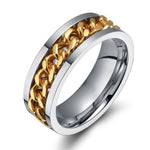 8mm Rotatable Chain Ring For Men
