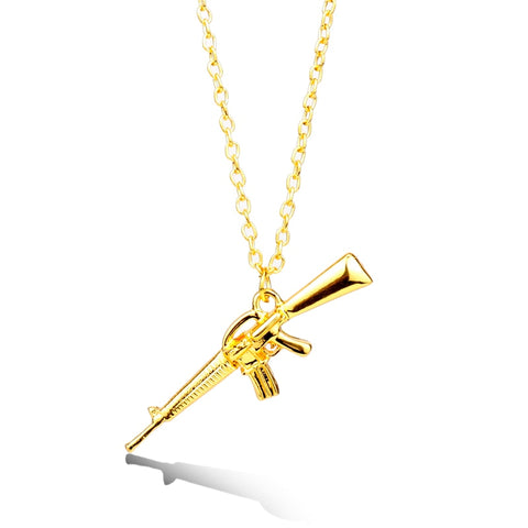 Hip Hop Jewelry CS Game Jewelry Gun Pendant Necklace Man