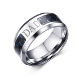 8mm Personalize Carbon Fiber Ring For Man