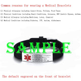 Engravable Medical Alert ID Bracelet Man