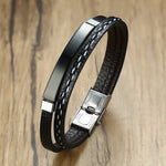 Multi Layer Leather Bracelets for Men