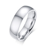 Simple Stainless Steel Wedding Bands Ring for Women