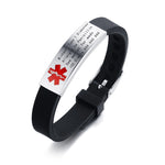 Engravable Medical Alert ID Bracelet Man