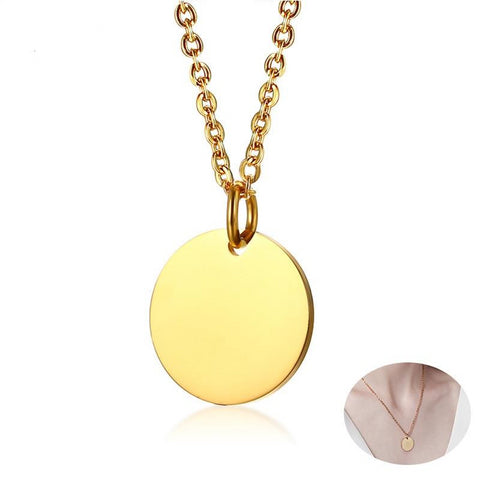 Gold Tone Initial Necklaces for Women