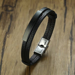 Personalized Stainless Steel ID Tag Mens Bracelets