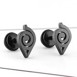 New Arrival Naruto Anime Stainless steel Stud Earring For Men