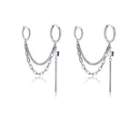 Fashion KPOP Stainless steel stud Earrings Man
